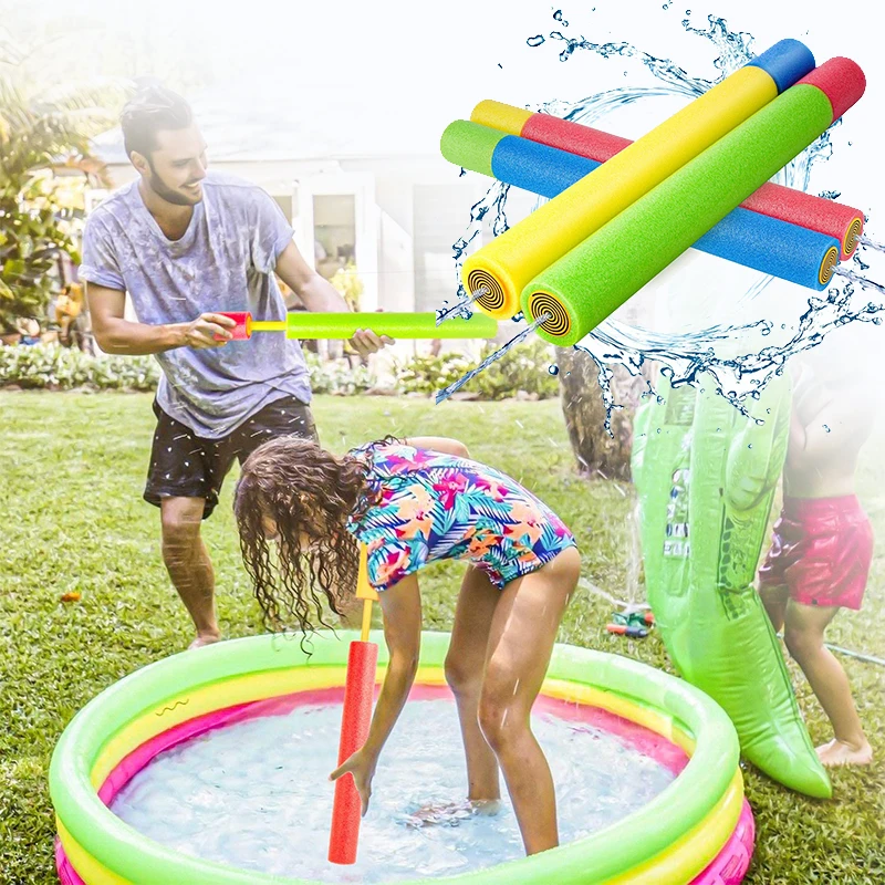 

Water Blaster 4 Pack Water Guns for Kids Foam Water Squirters with Powerful Shooting Range Summer Pool for Pool and Outdoor