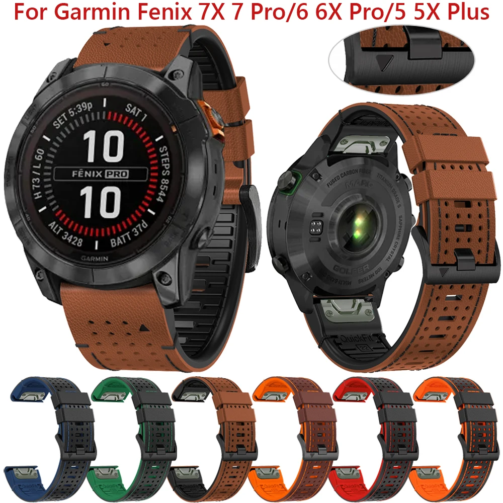 Силиконовый ремешок для Garmin Fenix 7X 7 6X 6 5X 22/26 мм