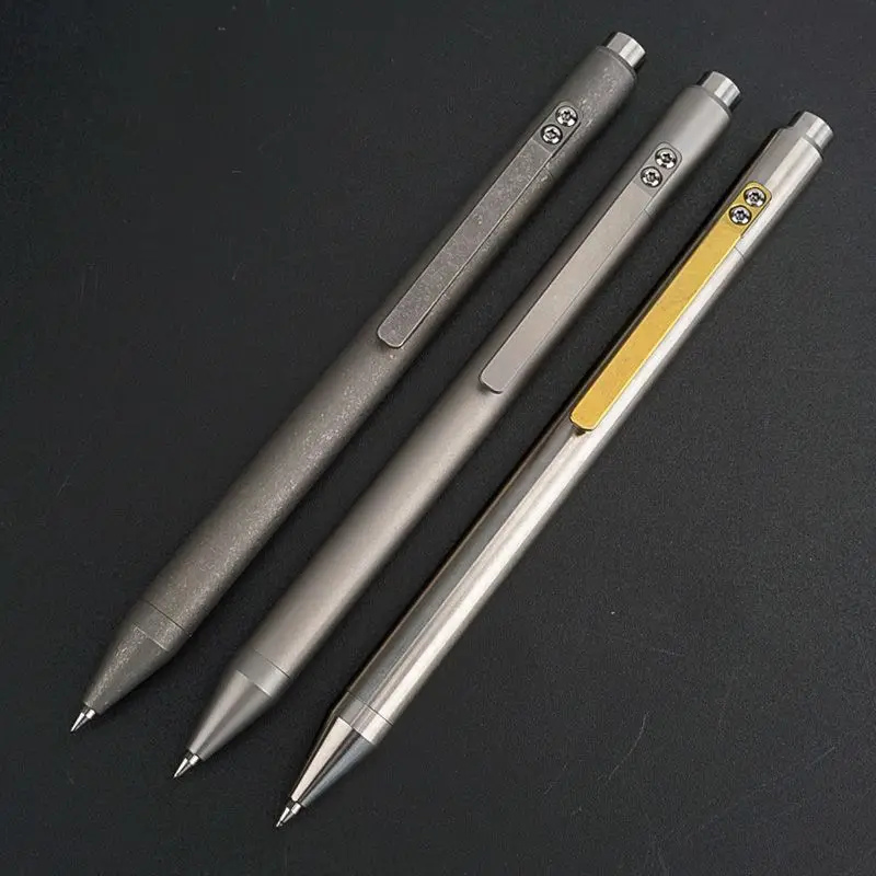 Ручка для письма с гелевыми чернилами из титанового сплава роскошный подарок