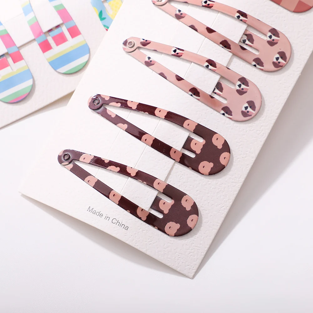 Детские разноцветные заколки для волос 6 шт./набор