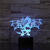 flying dragon 3d lamp acrylic usb led night lights neon sign lamp xmas christmas decorations for home bedroom birthday gifts
