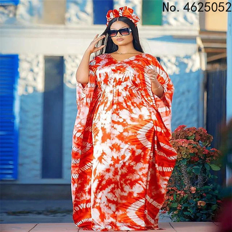 

New Fashion V-neck Long Sleeve Side Stitching High Waist Print Dress Summer Beach Party Fashion Women Dress Vestidos