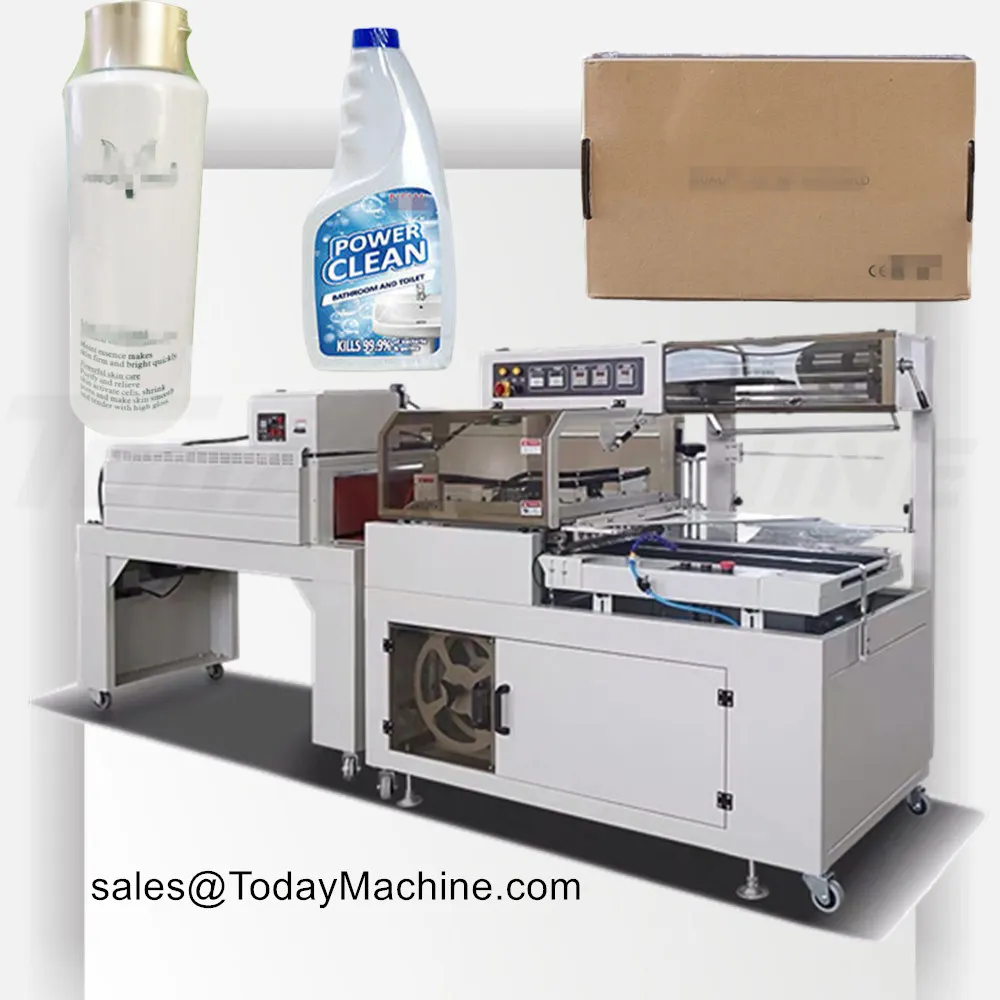 

instant noodles/compressed biscuits book liquid soap bottle wrapping machine film shrink bottom cup