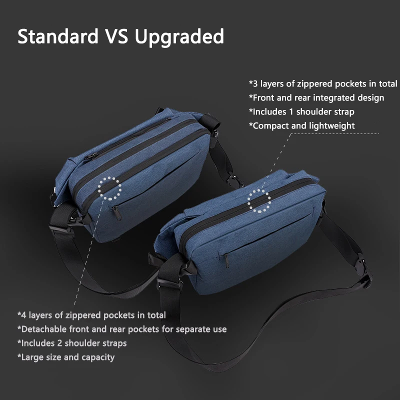 Съемная нагрудная сумка для мужчин цвет в ассортименте