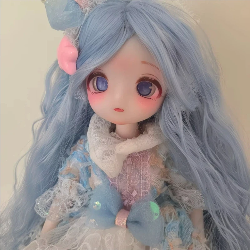 Фото Кукла Miku 1/6 BJD, милая коллекционная фигурка ручной работы, настраиваемая, аниме-атрибутика, настольное украшение, подарок на день рождения №3