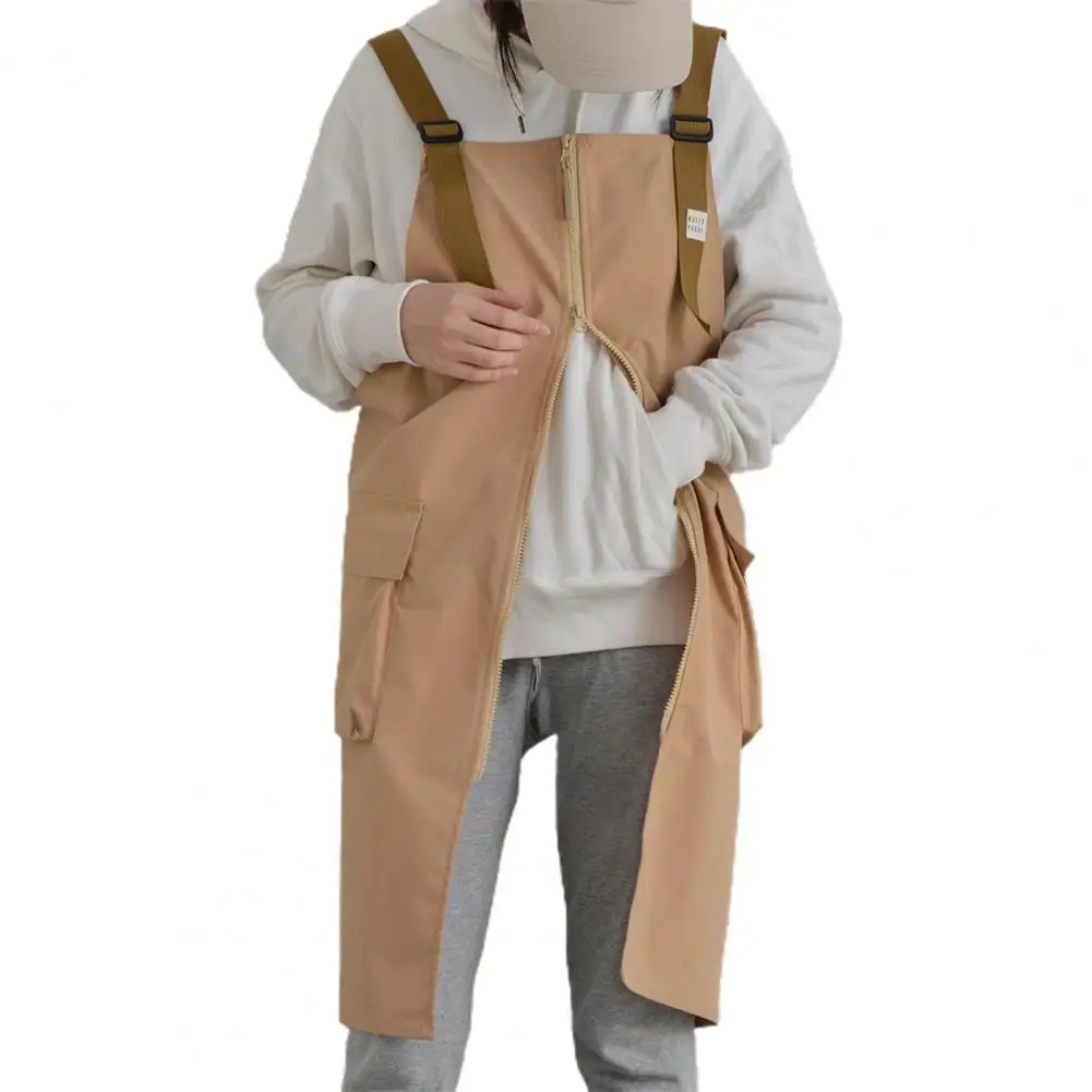 

Work Apron Durable Zipper Closure Soft Kitchen Coffee Shop Chef BBQ Apron Household Supplies
