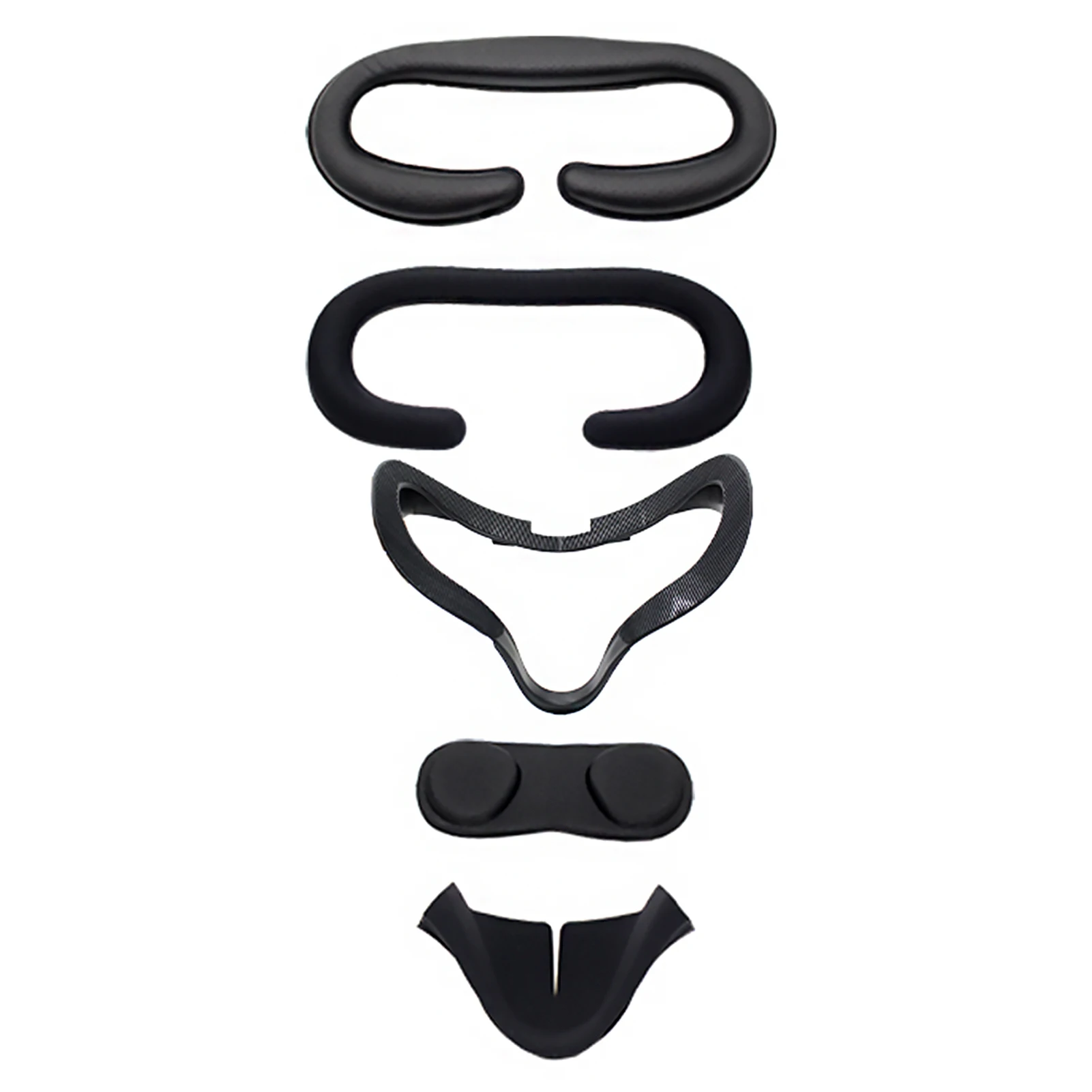 

5pcs VR Lens Cover Set Soft Replacement Parts Easy Install Elastic Nose Pad Facial Interface Bracket PU Leather For Oculus Quest