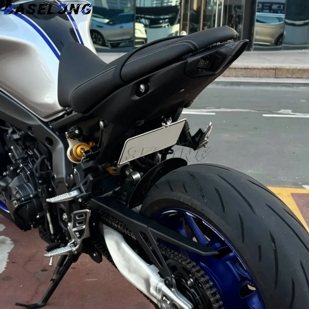 Фото Для мотоциклов YAMAHA MT-09/SP MT09 MT 09 Y-MAT 2024 2025 2026: Низкопозиционный кронштейн для крепления номерного знака (Fender Eliminator) №2