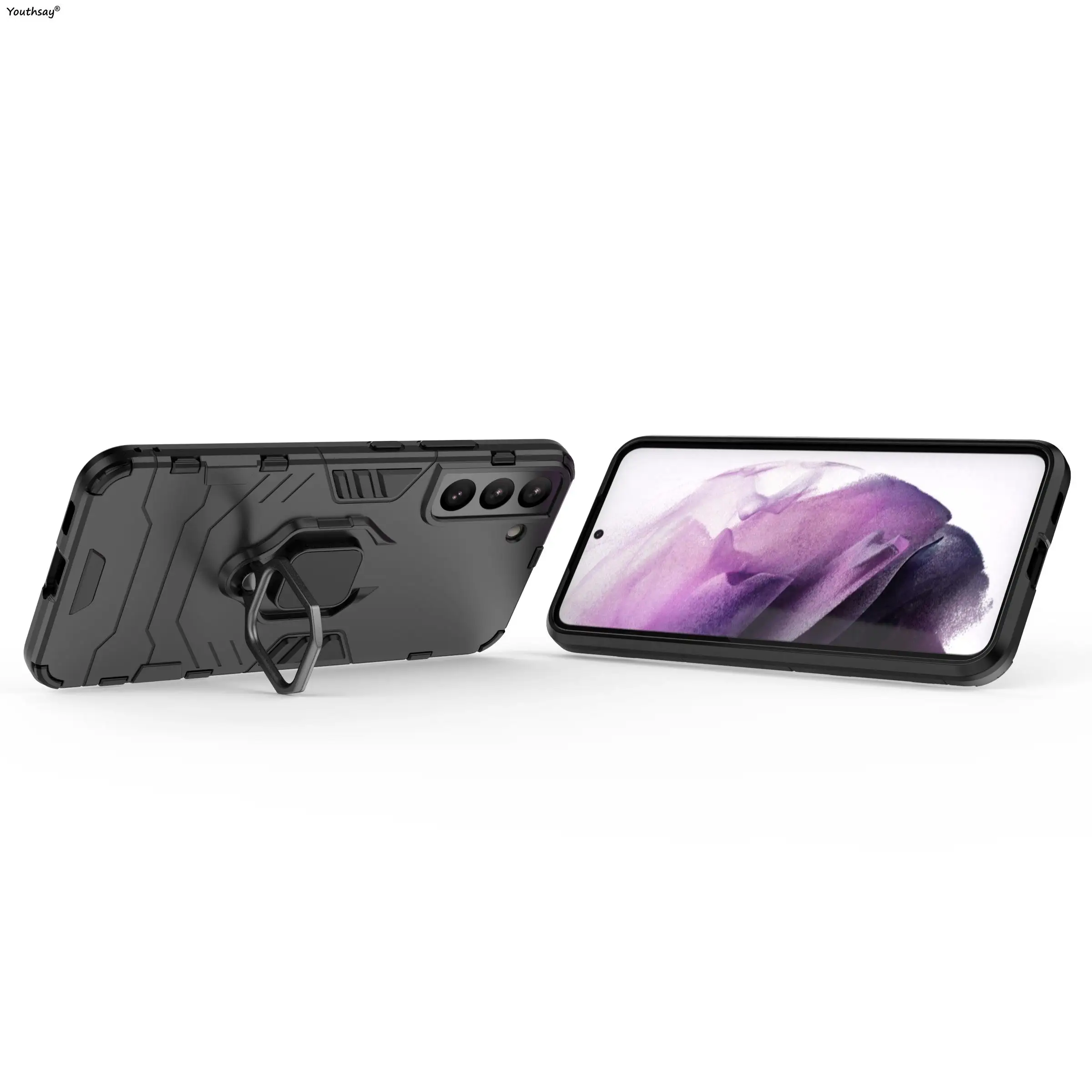 For Samsung Galaxy S22 Plus Case for Samsung Galaxy S22 S10 Plus Cover Funda Finger Ring Bumper For Samsung Galaxy S22 S10 Plus