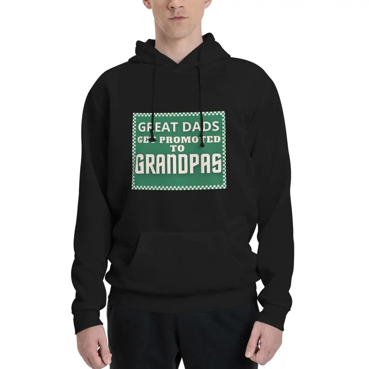 

Great Dads Get Promoted To Grandpas I Great Polyester Hoodie Men's Women's Sweater Size XXS-3XL