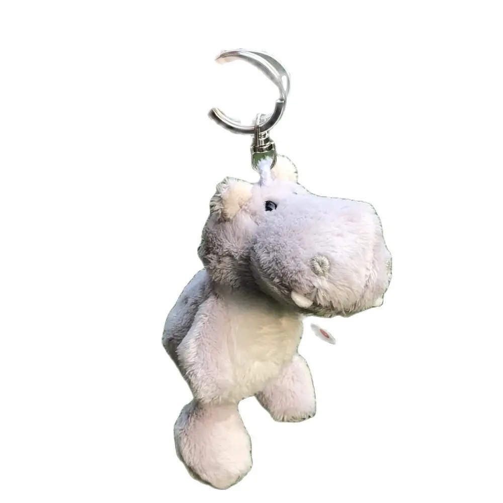 

5 Pcs Zoo Grey hippo Pendant Stuffed Plush Keyring, Key holder Doll Gift Animal Dolls Cartoon Doll Kids Birthday Free Shipping