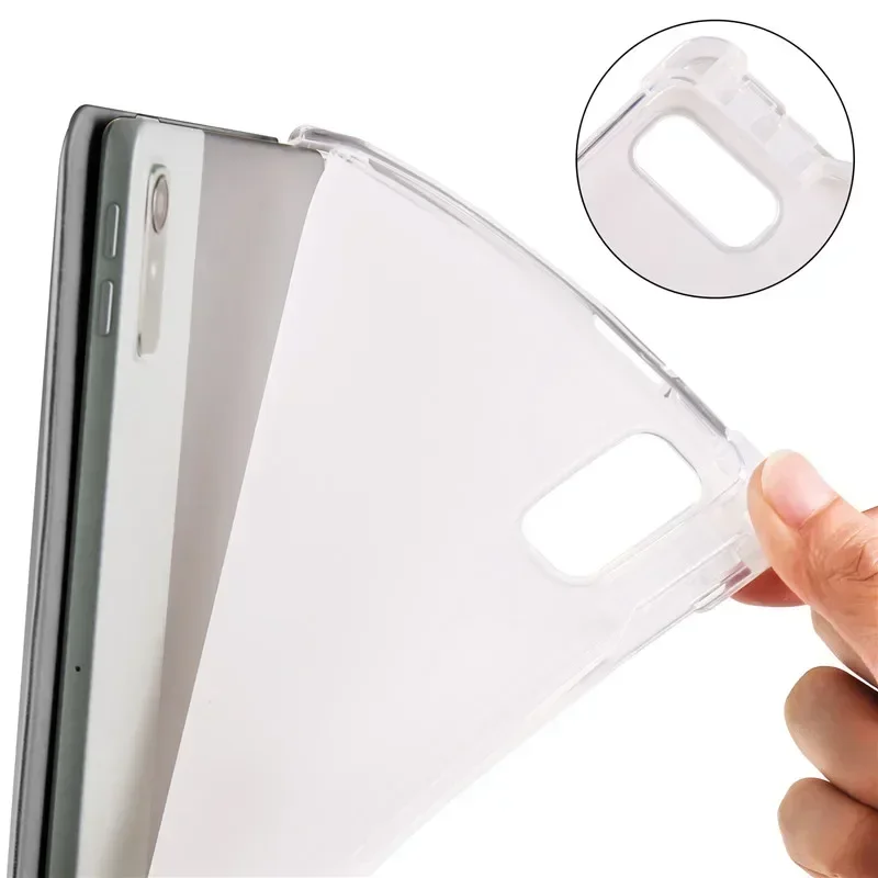 Чехол Funda для Lenovo Tab P11 Gen 2 Gen2 с держателем карандашей прозрачный мягкий