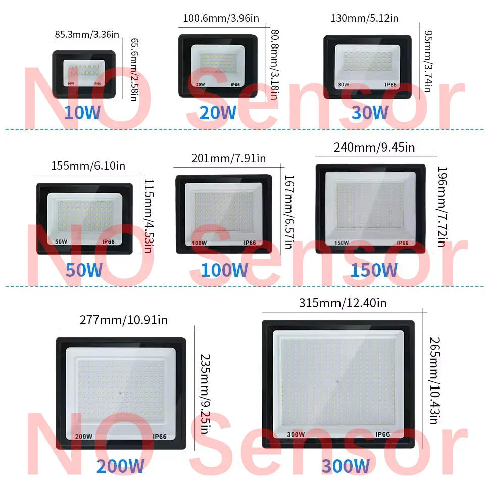 

Наружный прожектор PIR Датчик движения 220 В 110 В светодиодный точечный светильник 50 Вт 100 Вт 150 Вт 200 Вт 300 Вт IP66 Водонепроницаемый уличный светодиодный фокус для сада