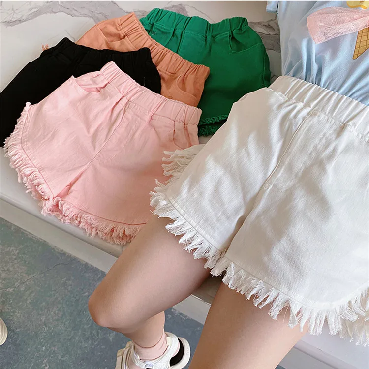 Girls shorts Summer Children denim color shorts 3-12 years Old pants