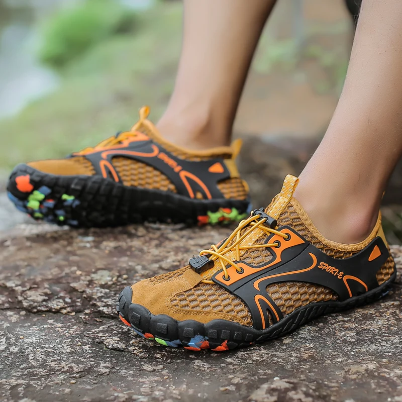 Men Women Trekking Hiking Shoes Outdoor Summer Breathable Aqua Shoe Men Sneakers Soft Non-slip Comfortable Quick-dry Water Shoes
