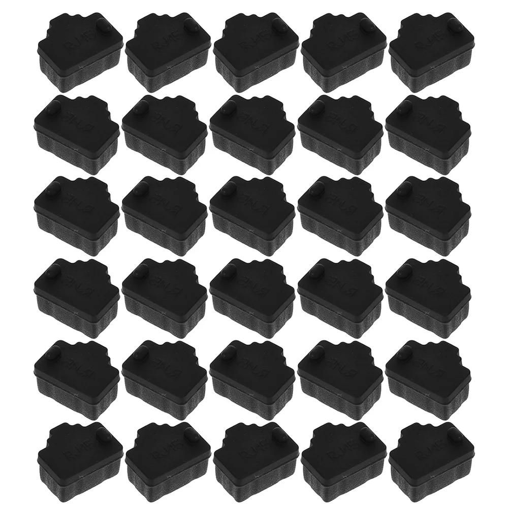 

50pcs Ethernet Port Jack Plug Rj45 Stopper Cap Network Switch Port Protector