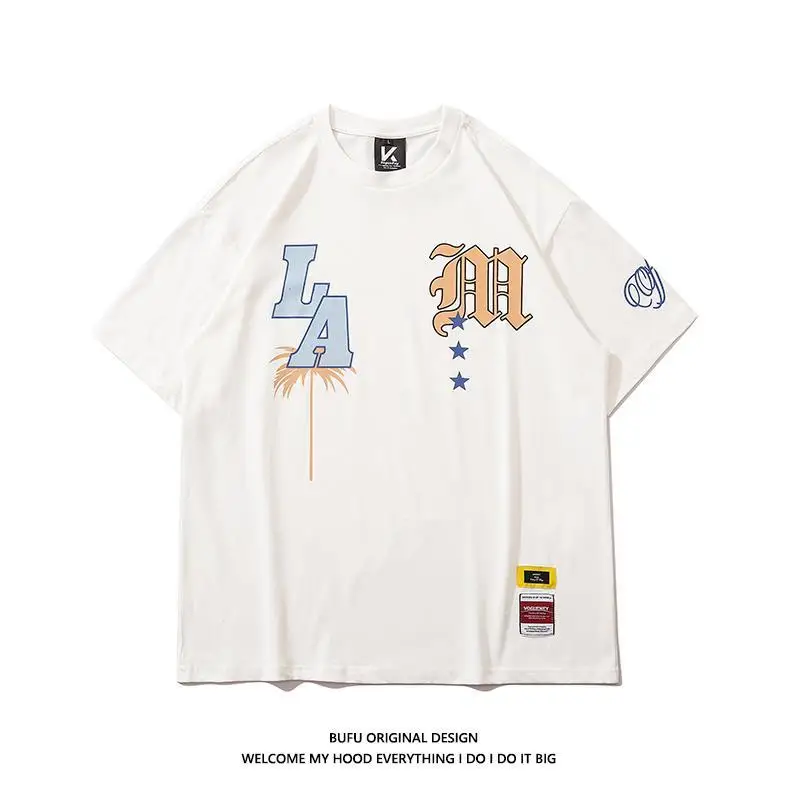 Футболка с коротким рукавом для мужчин и женщин топ графическим принтом в стиле