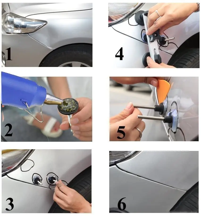 Car Dent Repair Tools Paintless Dent Repair Kit Automotive Dent Remover Suction Auto Dent Puller Tool Kit for Car images - 6