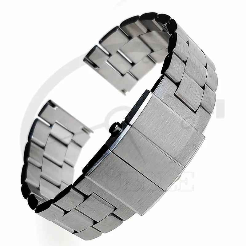 22mm Three Beads Flat End Diving Wire Drawing Process Quick Release Spring Bar Stainless Steel Watch Steel Strip