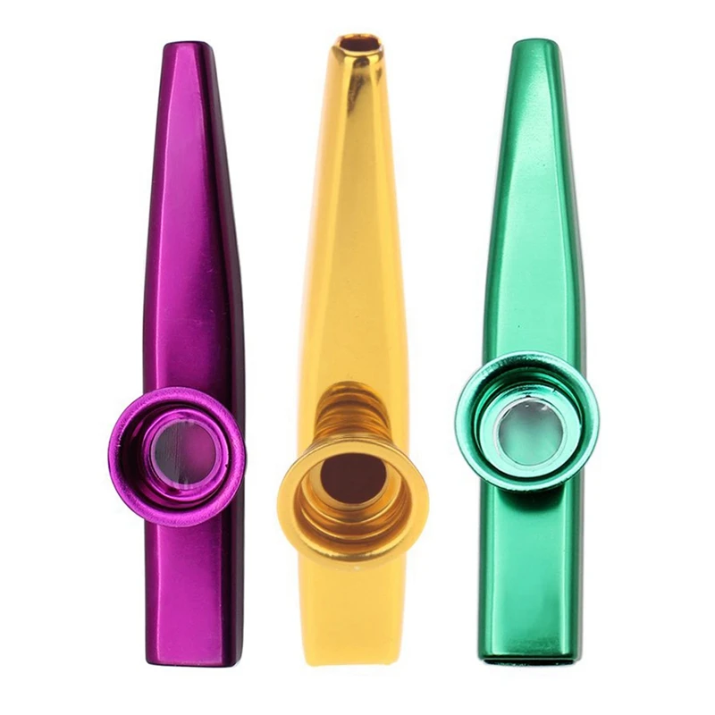 

Металлический сплав алюминия Kazoo с 5 шт. подарков для детей, для любителей музыки, золотой, зеленый и фиолетовый (3 комплекта)