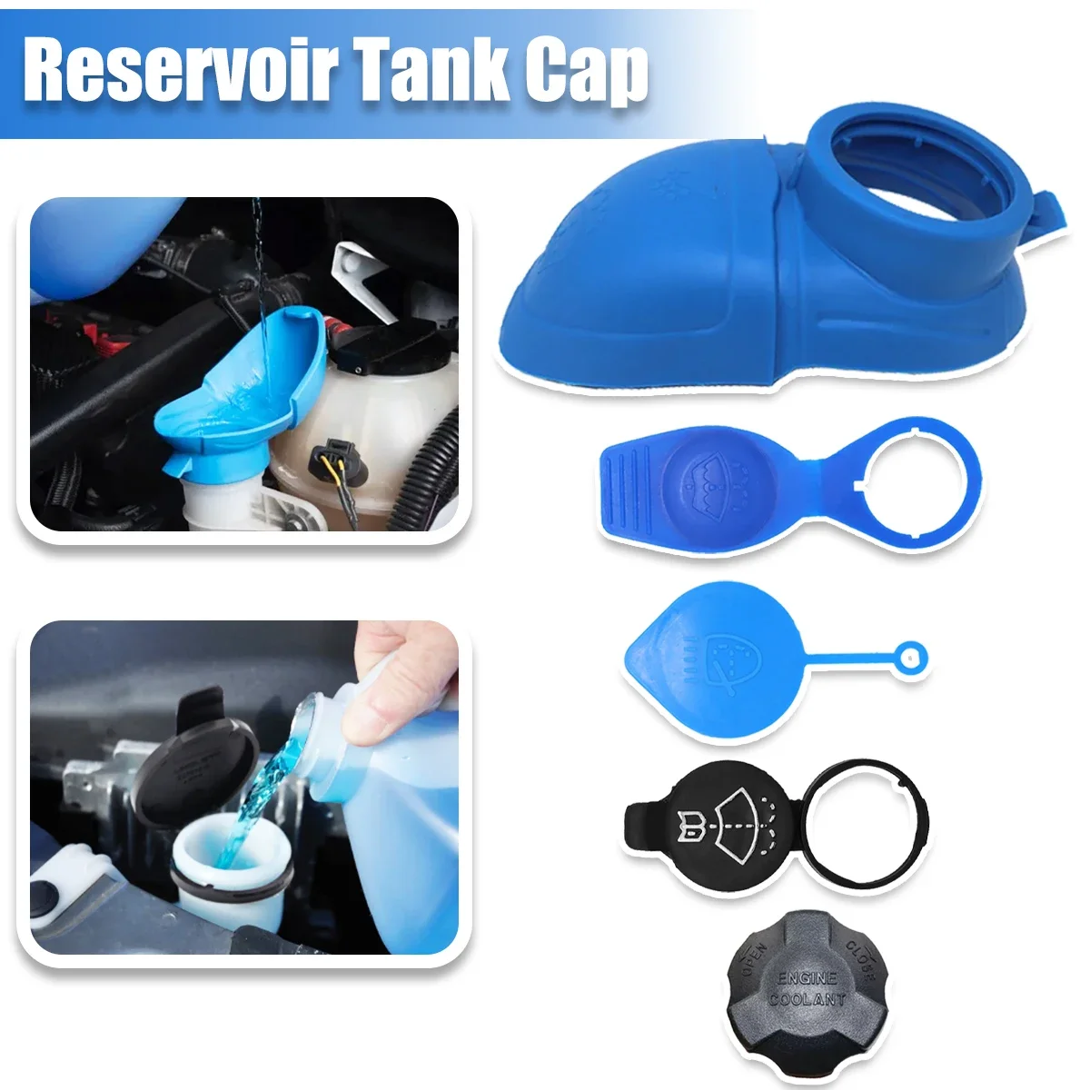 Крышка Резервуара для жидкости крышка воронка мытья емкость шайбы бутылки