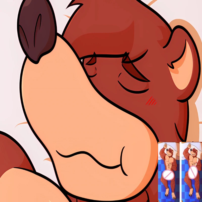 

Fluffy Orcus Banjobear Furry Anime Dakimakura Pillowcase Double-sided Print Hugging Bedding Body Pillow Cover Case Dropshipping