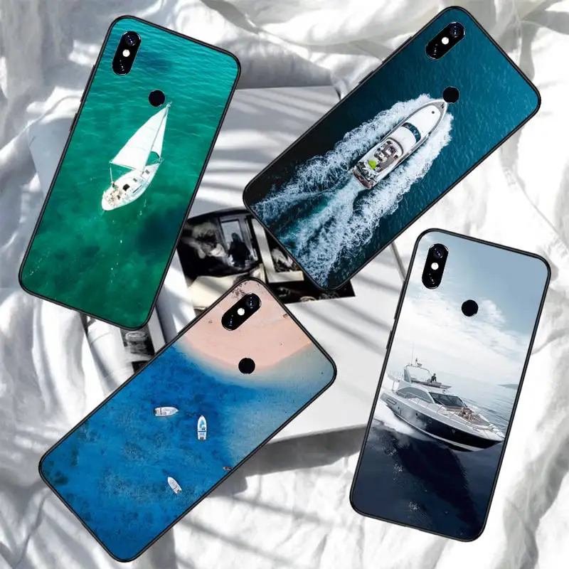 

Summer sea Maldives Yacht Travel Phone Case For Xiaomi Redmi note 7 8 9 11 i t s 10 A poco f3 x3 pro lite funda coque cover