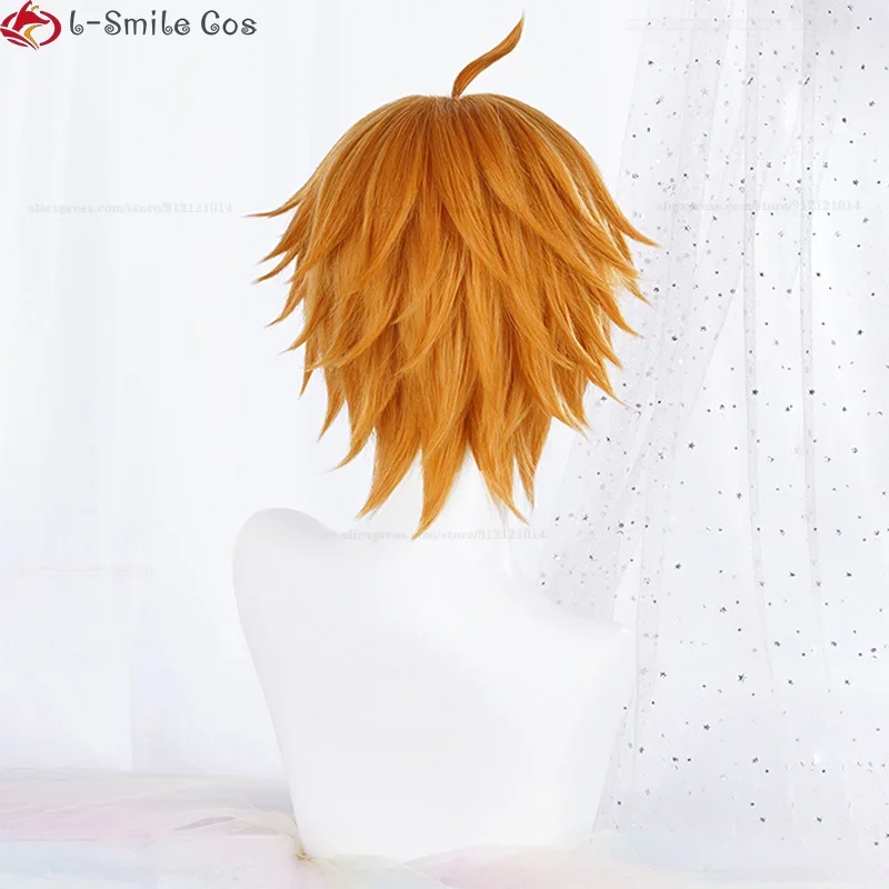 Новый парик для косплея Tartaglia Game Genshin Impact Косплей 30 см Короткие коричневые