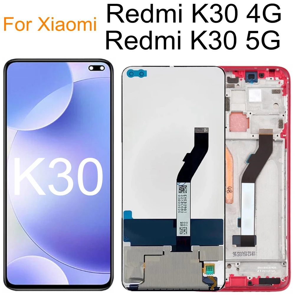

6.67 With Frame For Xiaomi Redmi k30 4G 5G LCD Display Touch Screen Assembly Replacement Accessories For Redmi K30 M1912G7 LCD