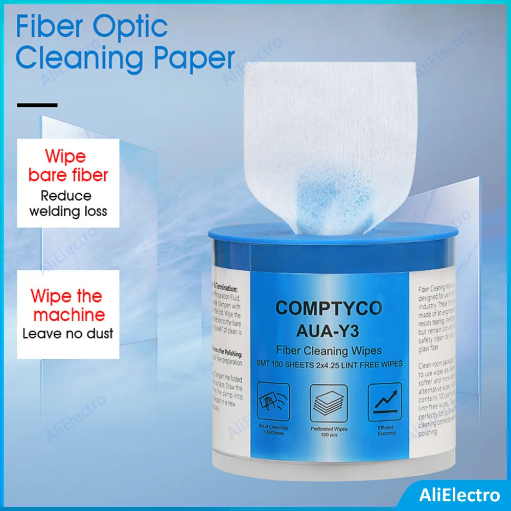 

AUA-Y3 Fiber Optic Cleaning Paper FTTH Fiber Cleaning Tools Dust-Free Paper Wipe paper Free Shipping