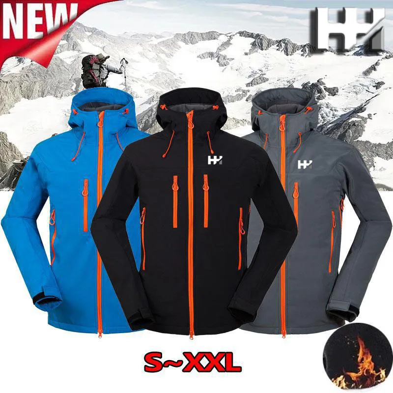 

2023 Winter New Men's Outdoor Camping and Mountaineering Sportswear Soft Shell Coat