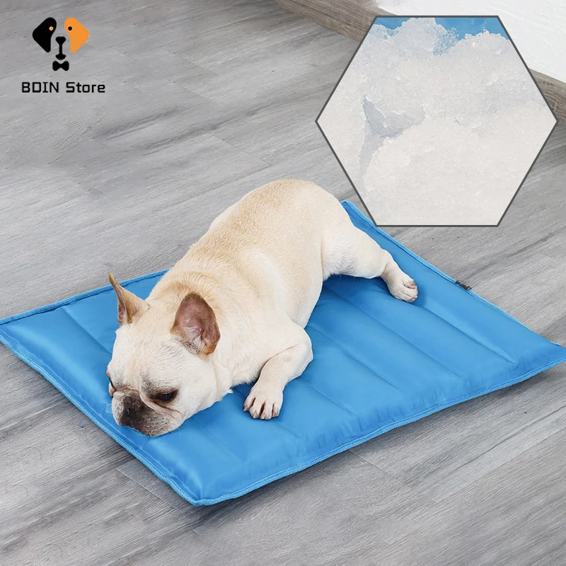 Dog Cooling Mat Summer Pad Mat For Dog Cat Ice Pad Teddy Mattress Cool Mat Bed Breathable Washable For Small Medium Large Dogs