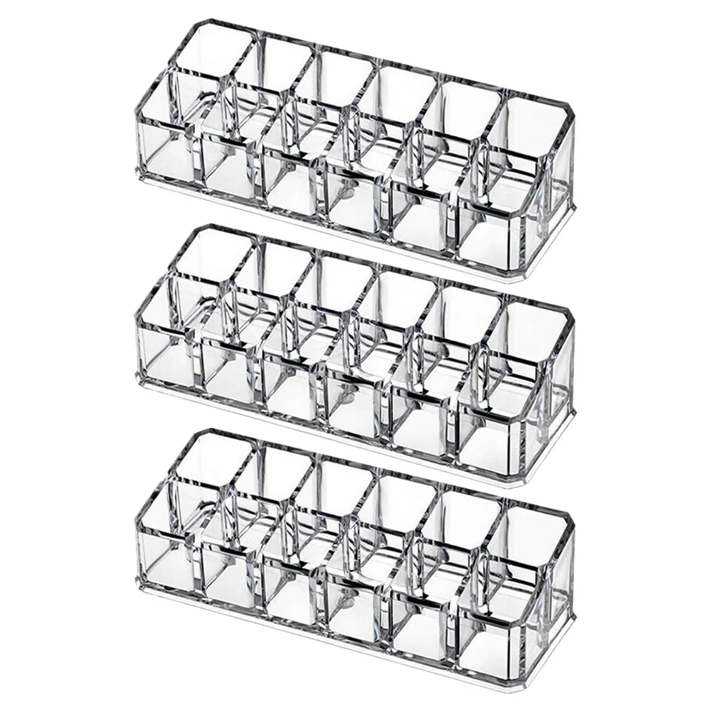

3pcs Durable Makeup Lipstick Holder Lipstick Organizer Boxes Lipstick Display Stands