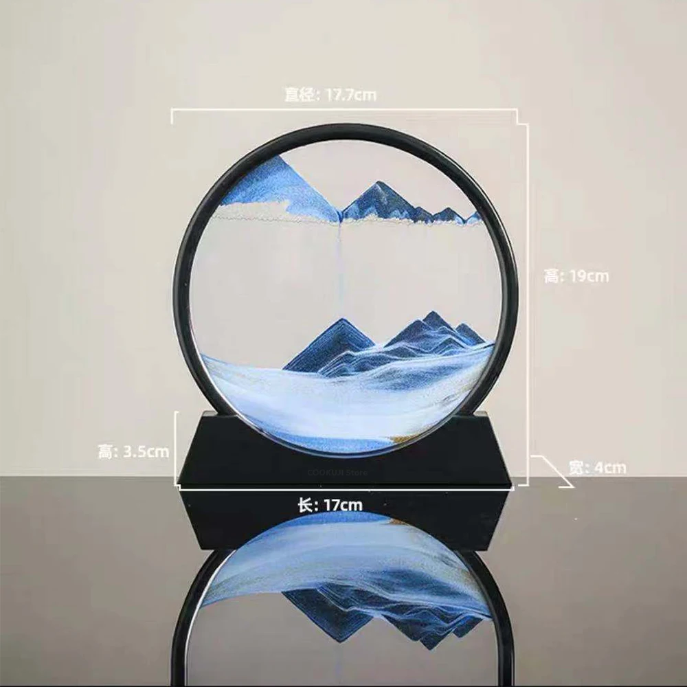Youpin креативный 3D стеклянный песочный пейзаж в движении движущаяся Песочная