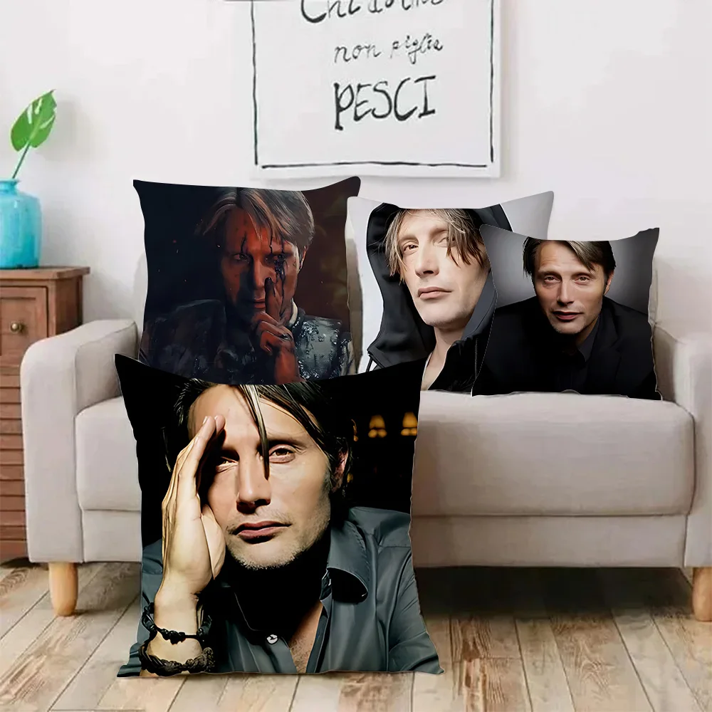 Наволочки Mads Mikkelsen мультяшный Диванный декоративный домашний двухсторонний