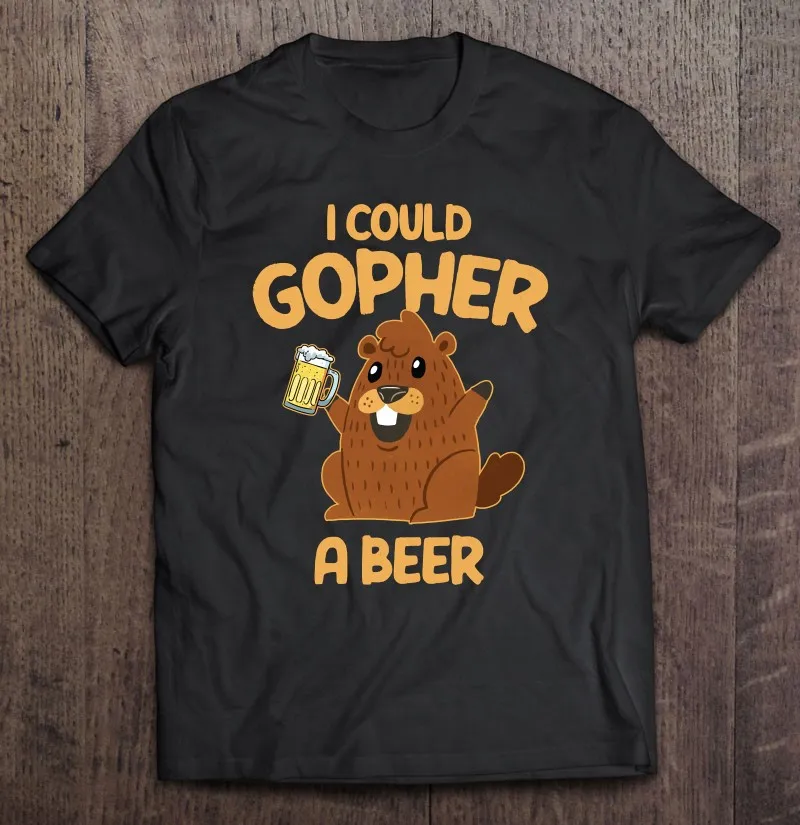 

Мужская футболка с надписью «I Might Gopher A Beer Gopher»