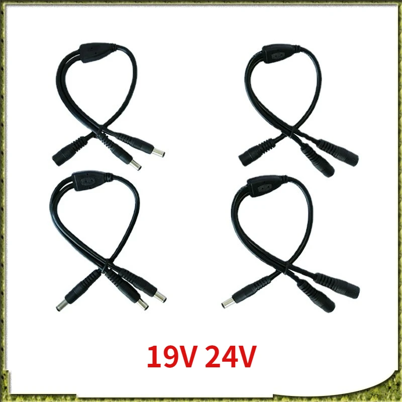 

1pcs 19V 24V DC5.5*2.5mm Power Cord Adapter Cable 1 Female To 2 Male/ 3 Female/ 3 Male/ 1 Male To 2 Female DC Connect Wire
