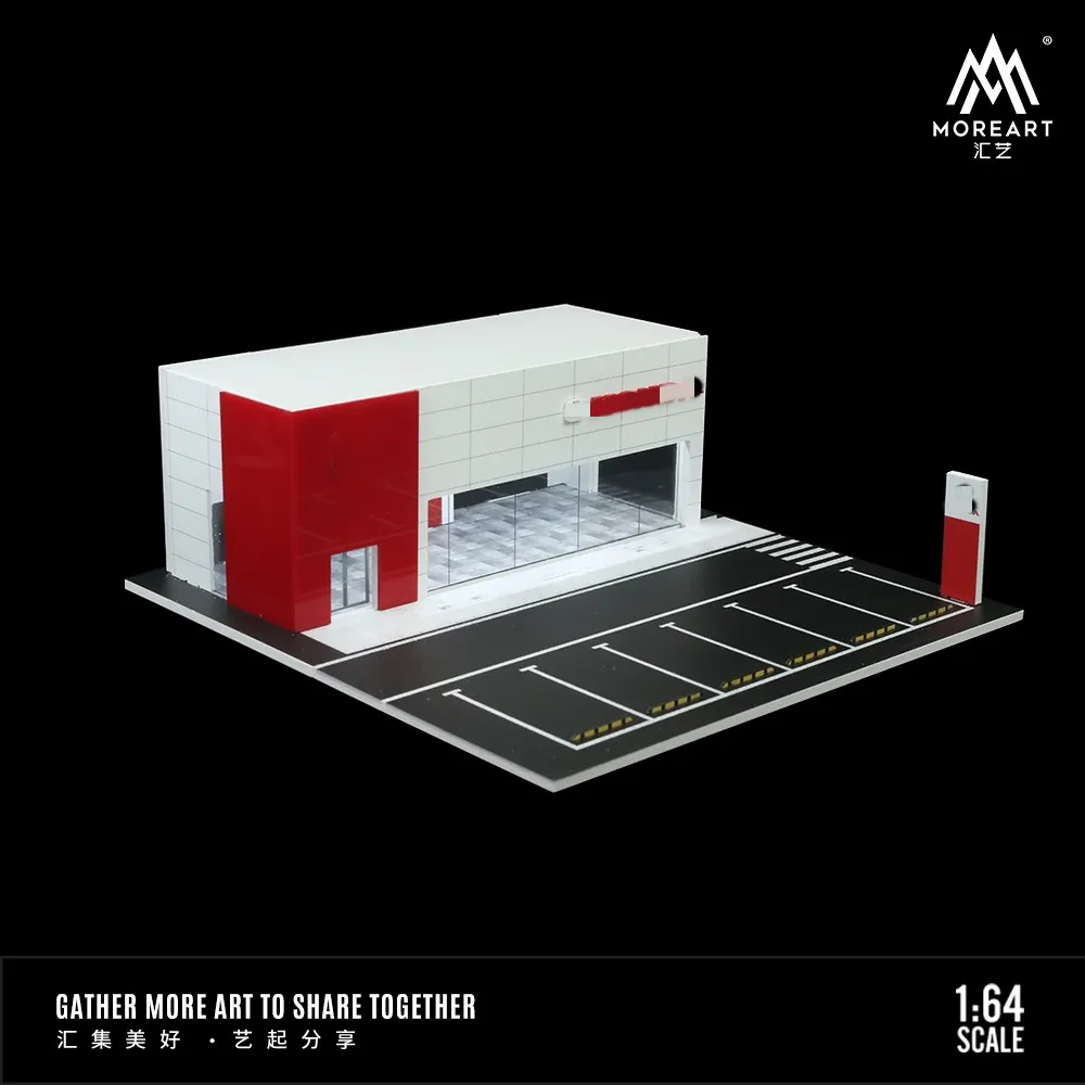 MOREART 1/64 Honda 4S Магазин выставочный зал световая версия сборка демонстрационная
