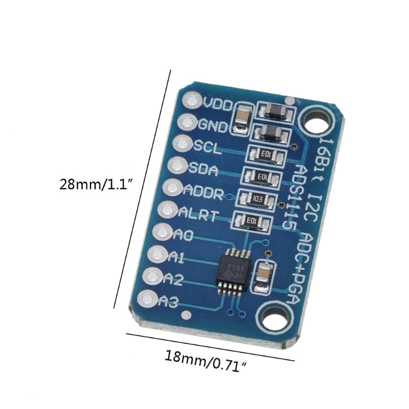 16-битный модуль I2C ADS1115 аналого-цифровой преобразователь малой мощности 4 канала