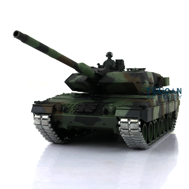 

Henglong 1/16 7.0 Leopard2A6 RC Tank 3889 Tracks Barrel Recoil BB Airsoft Metal Linkages Military Toucan Boy Toys TH17588