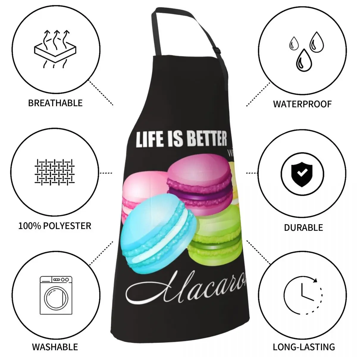 Фартук для любимых макарон жизнь лучше с макаронами кухонные принадлежности