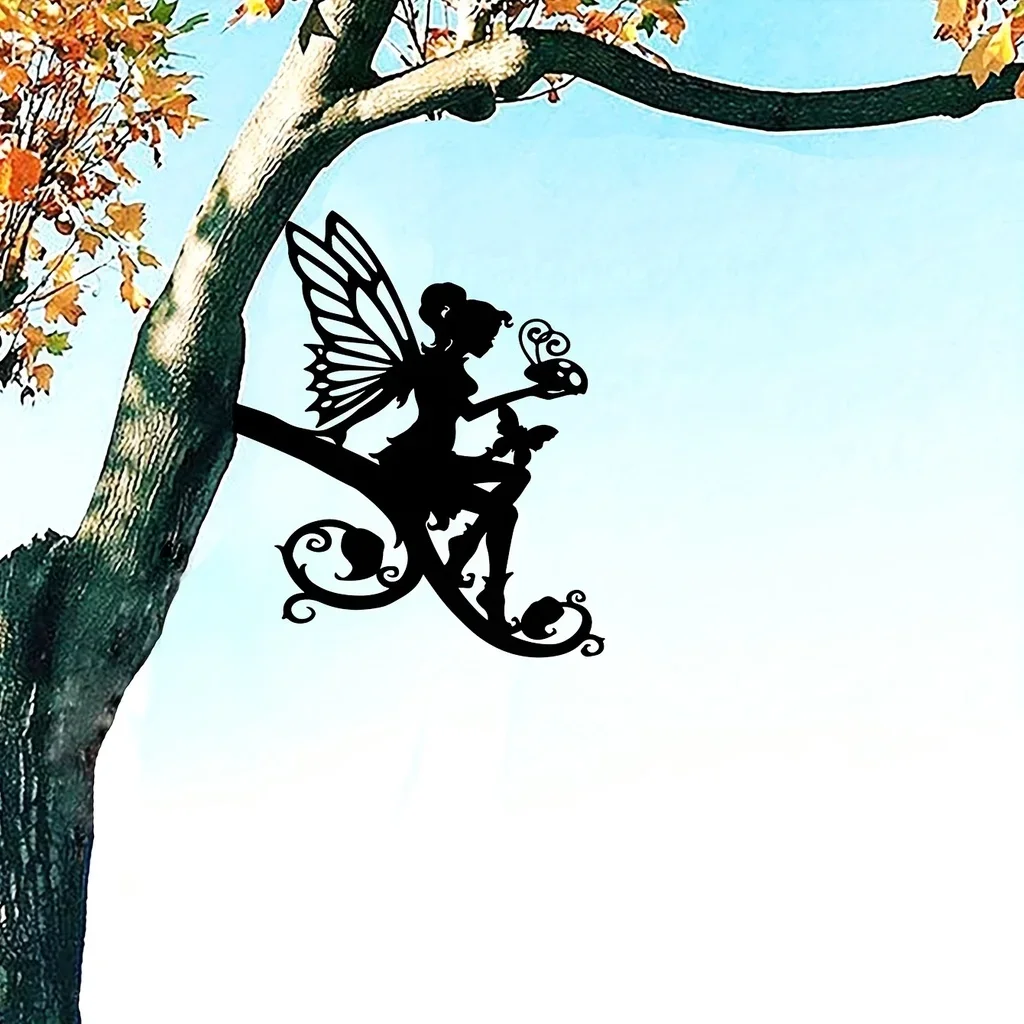 Украшения для сада на открытом воздухе металлические бабочки и сказочный дом