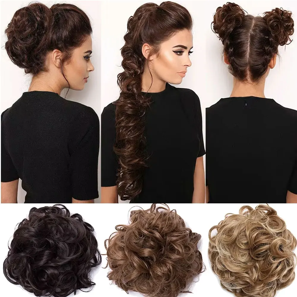 BENEHAIR синтетический женский шиньон беспорядочный пучок для волос резинка повязка