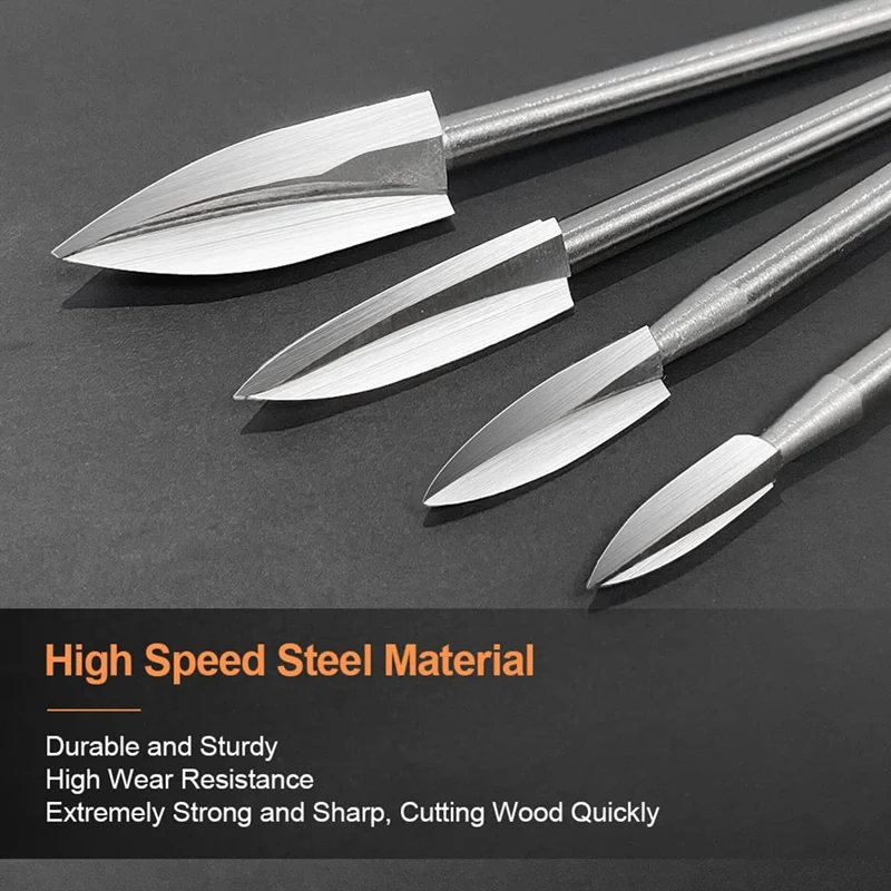 Продвижение! Набор резцов для деревообработки 5 шт. сверл с хвостовиком универсальные подходят для токарных работ, ремесла из дерева своими руками.