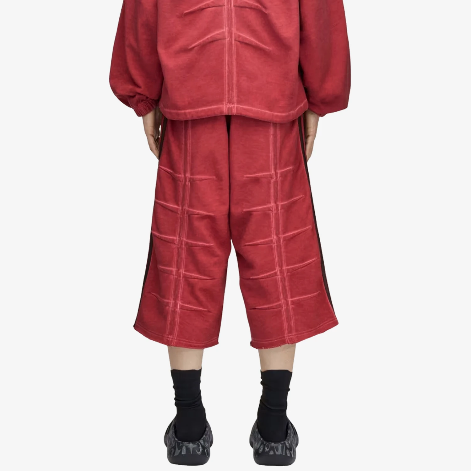 Фото Оригинальные шорты Adidas THUGCLUB для мужчин и женщин, в полоску, свободного кроя, модель KF6911. №3