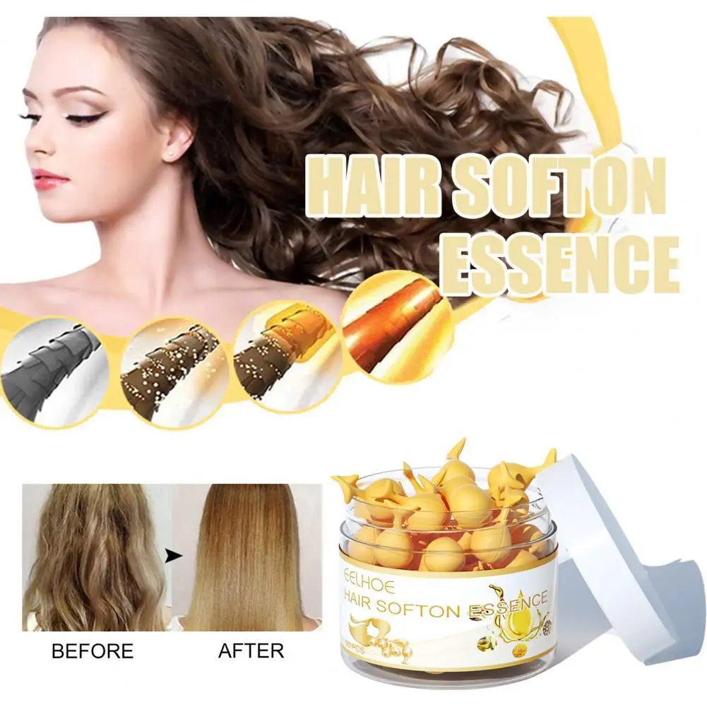 

50Pcs Hair Essence Quick Effect Gentle Lightweight Hair Soften Capsules Essence Hair Loss Product Series