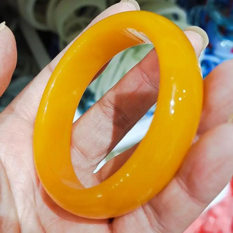 

Real Jades Bangles Women Healing Jewelry Genuine Natural Chinese Yellow Dragon Jade Bangle Handmade Amulet Bracelets Ladies Gift