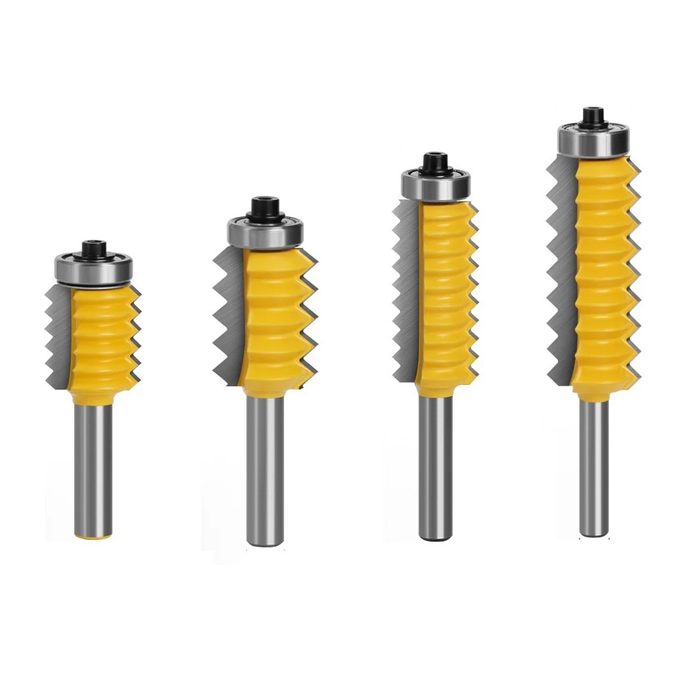 

1pc Router Bit 8mm Shank Milling Cutter Finger Joint Glue Raised Panel V Joint Triple Bead/ Column YG8X Router Bit Tenon Parts