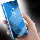 Чехол Skinlee для Huawei Nova 8i, зеркальный умный официальный флип-чехол с подставкой для HUAWEI Nova 9, чехол