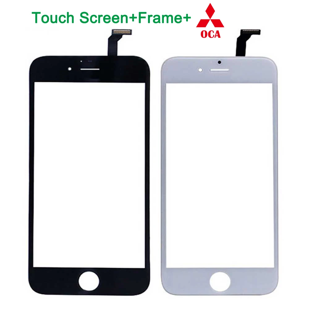 5 шт. Топ холодный пресс 3 в 1 ЖК передний сенсорный экран стекло с рамкой OCA клей